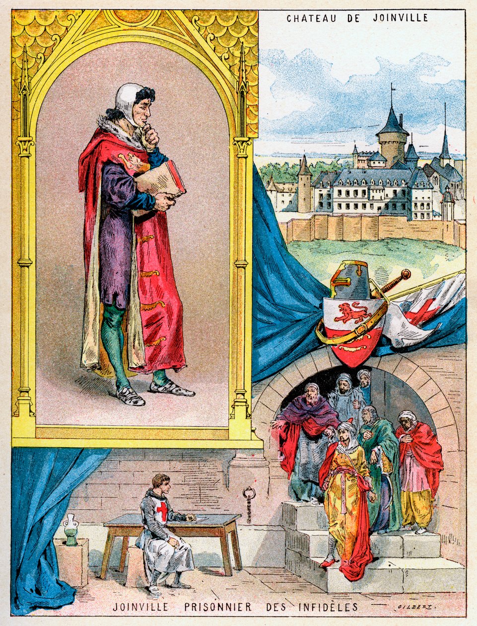 Jean de Joinville, a középkori Franciaország krónikása, 1898 alkotó: Gilbert
