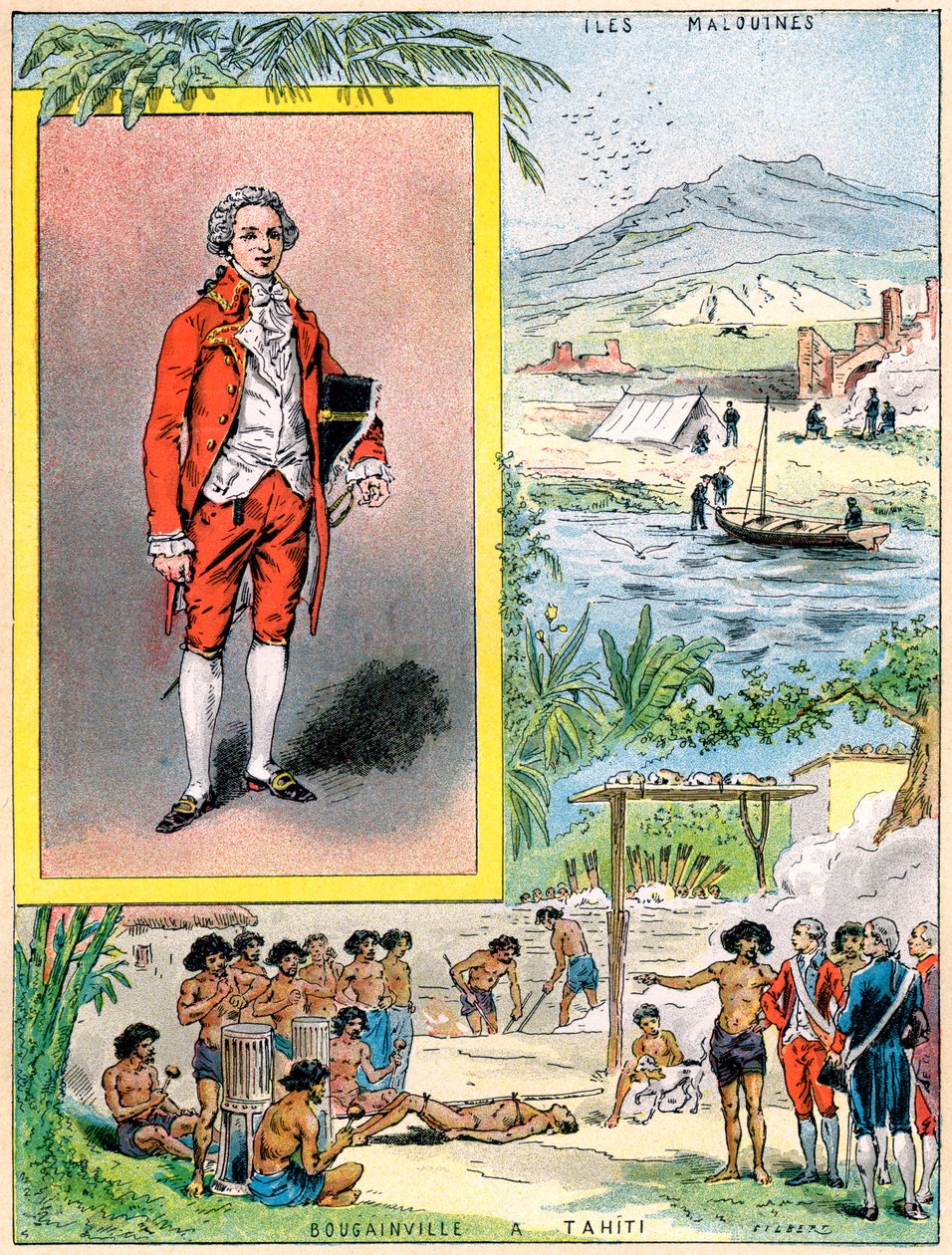 Louis Antoine de Bougainville francia navigátor és katonai parancsnok, 1898 alkotó: Gilbert