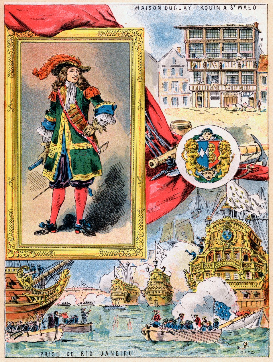René Duguay-Trouin, Saint-Malo francia korszárja, 1898 alkotó: Gilbert