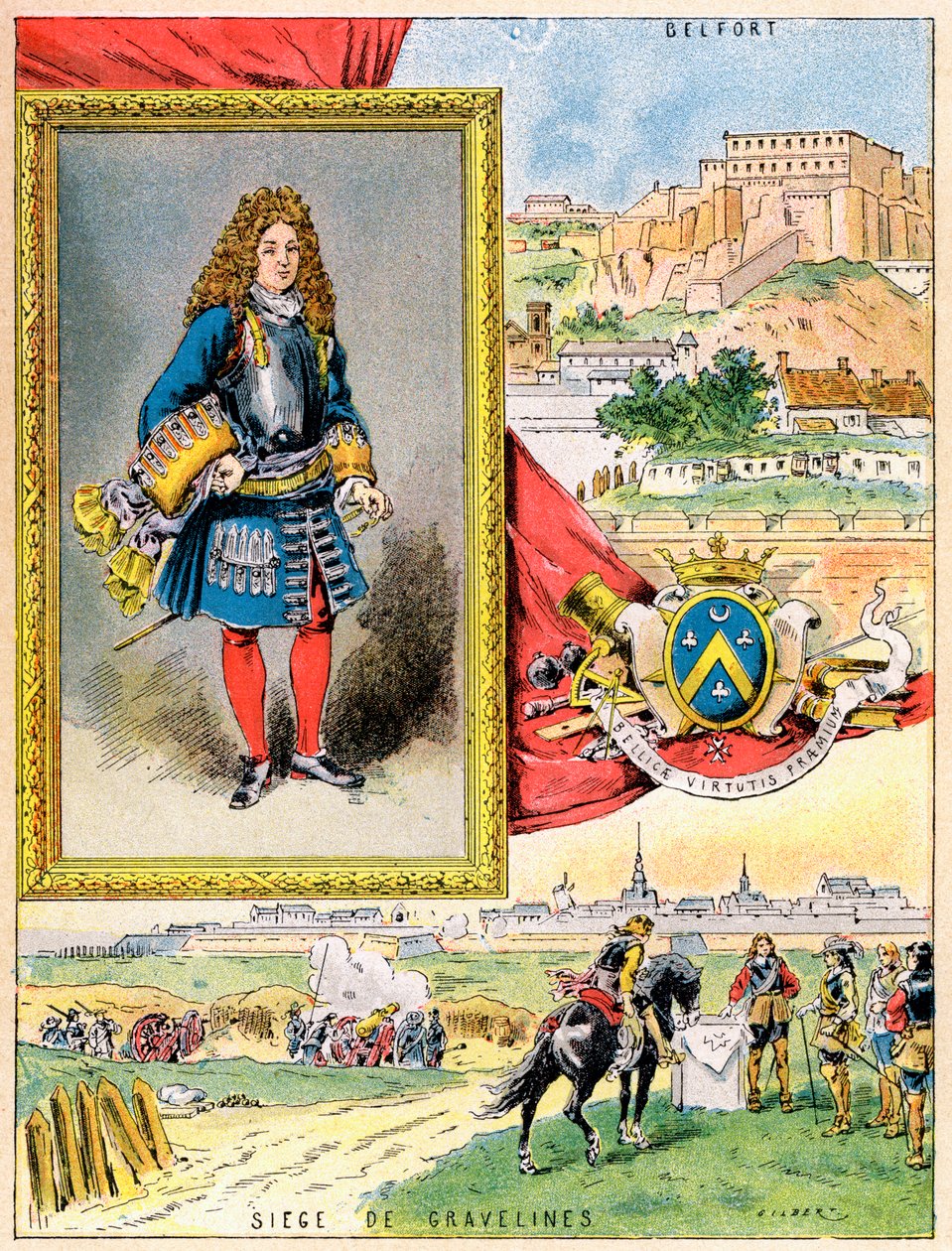 Sebastien le Prestre de Vauban francia hadmérnök, 1898 alkotó: Gilbert