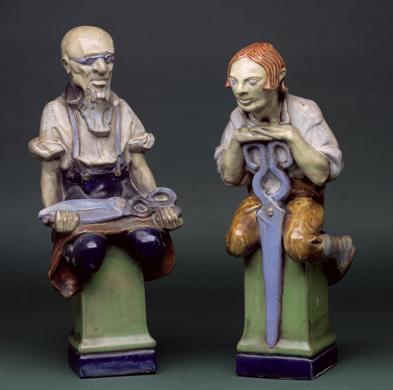 A két szabó - Mester és tanonc, Doulton alkotó: Gilbert Bayes