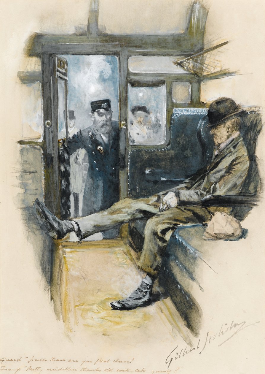 A vonatőr (wc papíron) alkotó: Gilbert Holiday