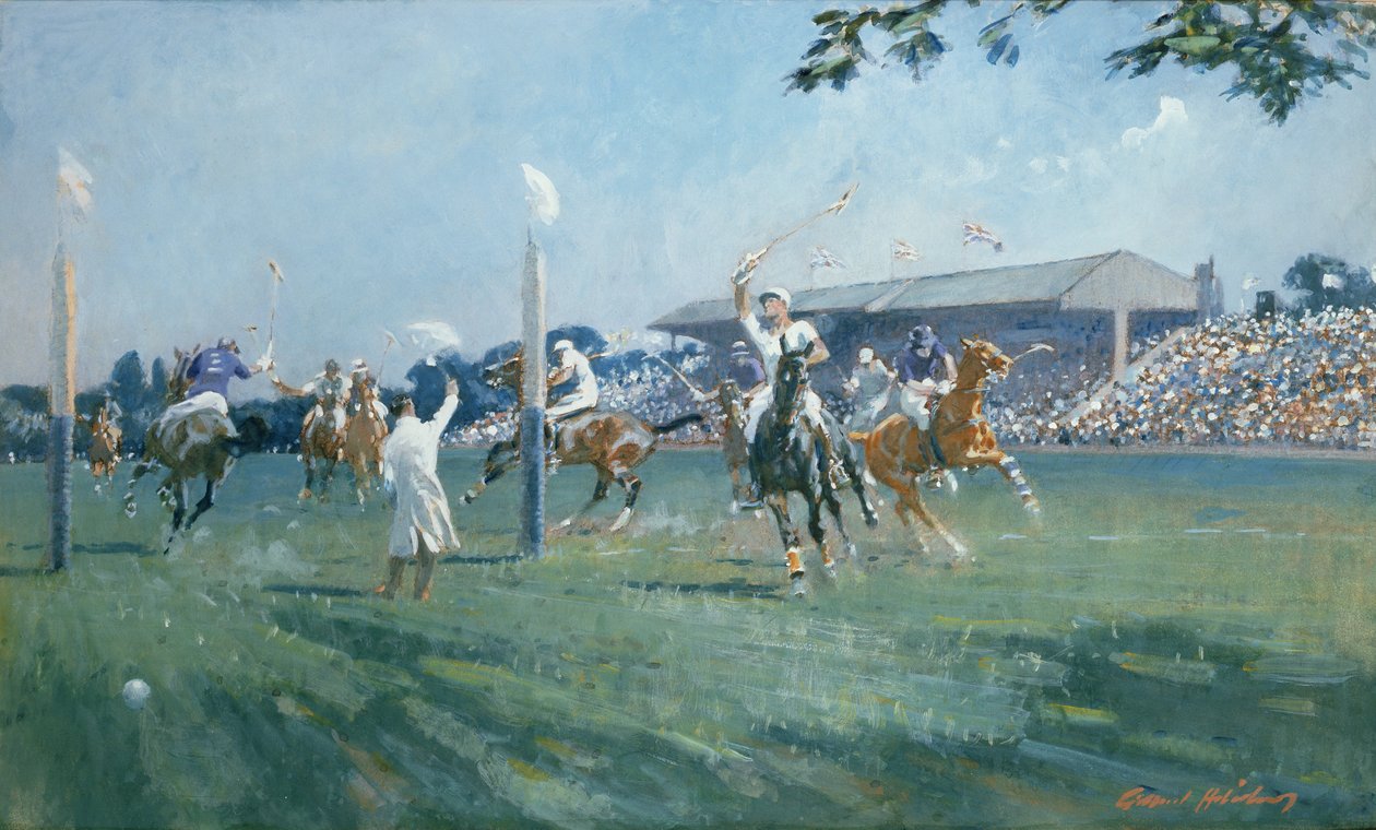 A Westchester Kupa, játszották a Hurlingham Clubban, 1936 júniusában alkotó: Gilbert Holiday