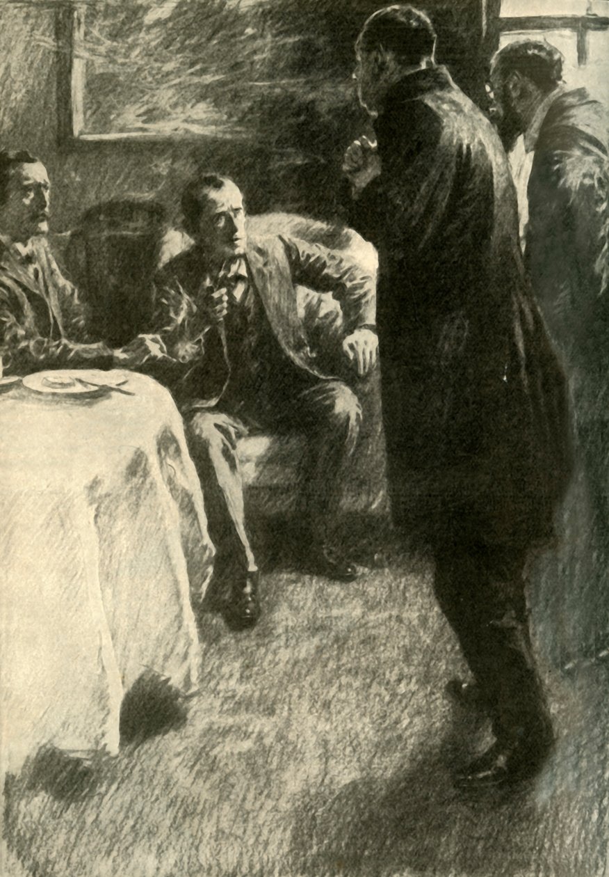 „A legkülönlegesebb és legtragikusabb eset az éjszaka folyamán történt” – mondta a lelkész, 1910. alkotó: Gilbert Joseph Holiday