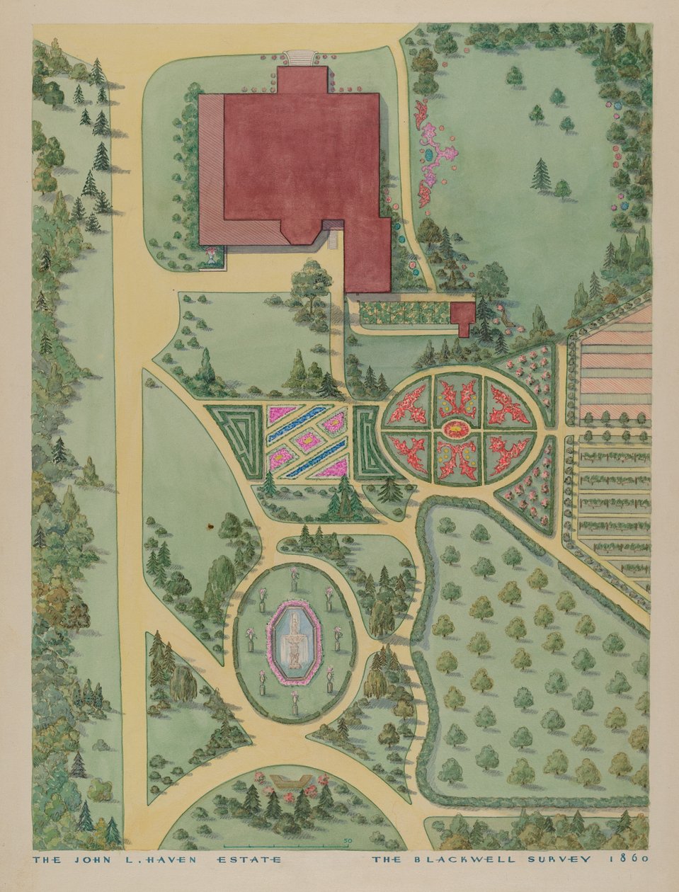 John A. Haven Estate, c. 1936 alkotó: Gilbert Sackerman