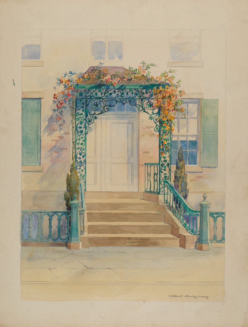 Díszvas, c. 1936. alkotó: Gilbert Sackerman