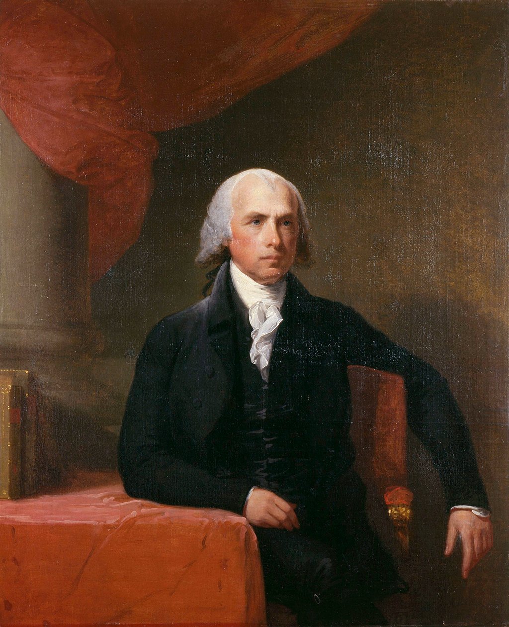 James Madison (1751-1836), amerikai politikus alkotó: Gilbert Stuart