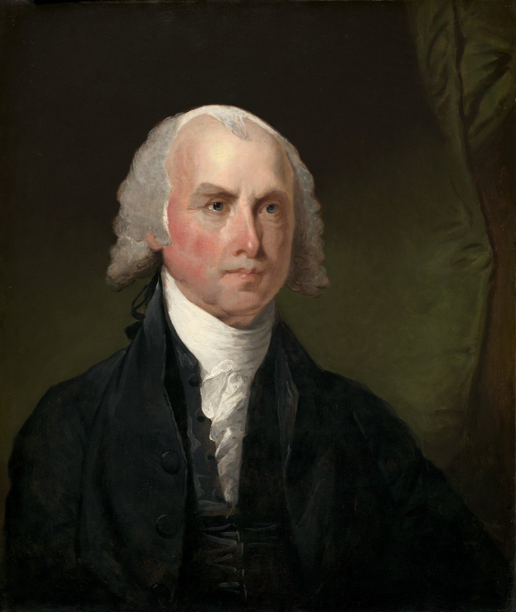 James Madison, c. 1821. alkotó: Gilbert Stuart