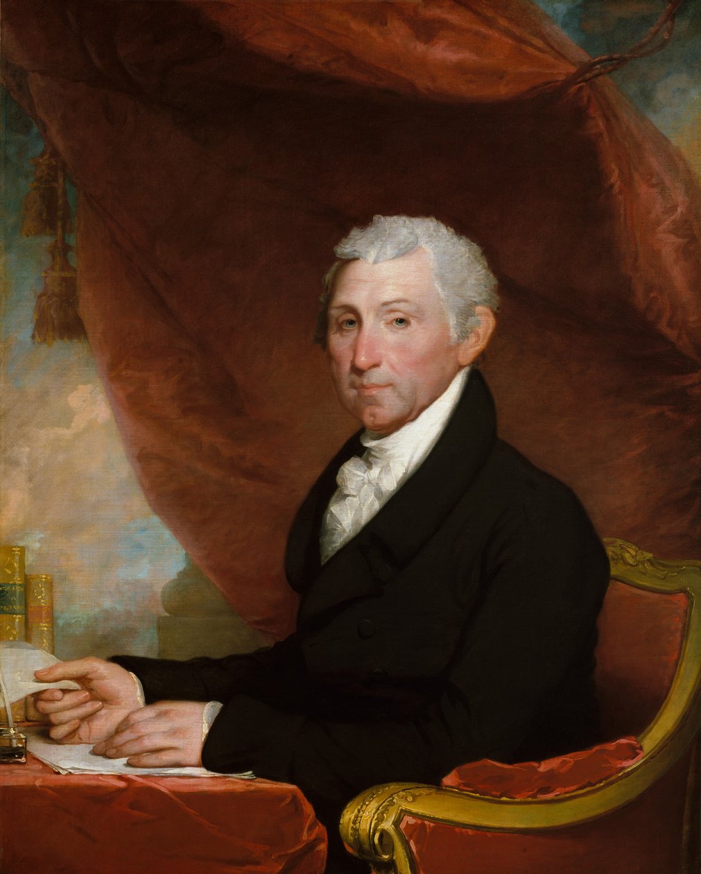 James Monroe, 1820-22 körül (olaj, vászon) alkotó: Gilbert Stuart