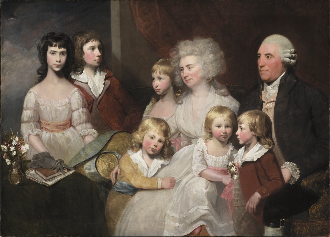 A Todd család, 1785 körül alkotó: Gilbert Stuart