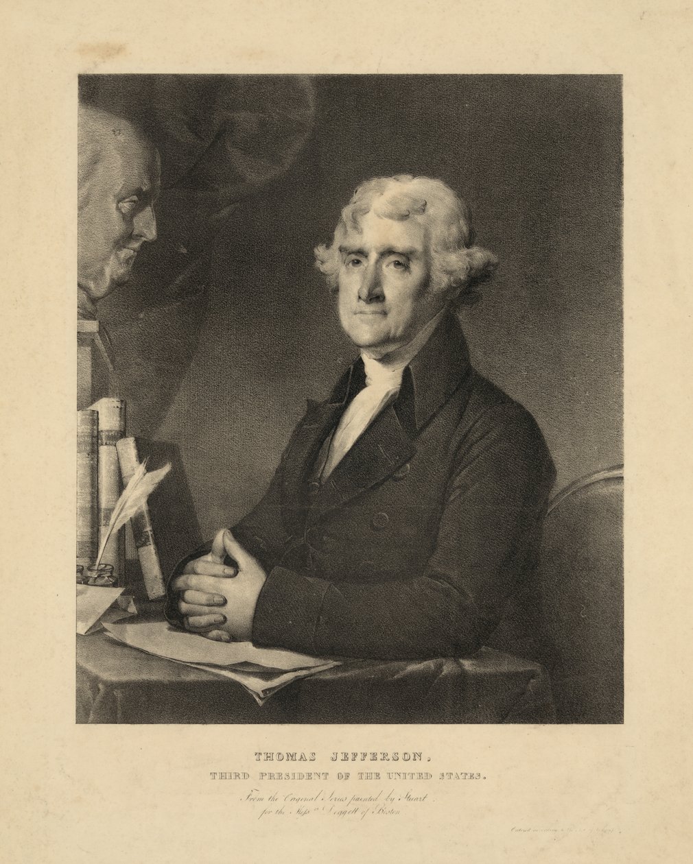 Thomas Jefferson, az Egyesült Államok harmadik elnöke alkotó: Gilbert Stuart