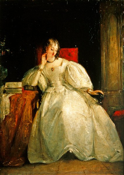 Portré egy hölgyről (olaj, vászon) alkotó: Gilbert Stuart Newton