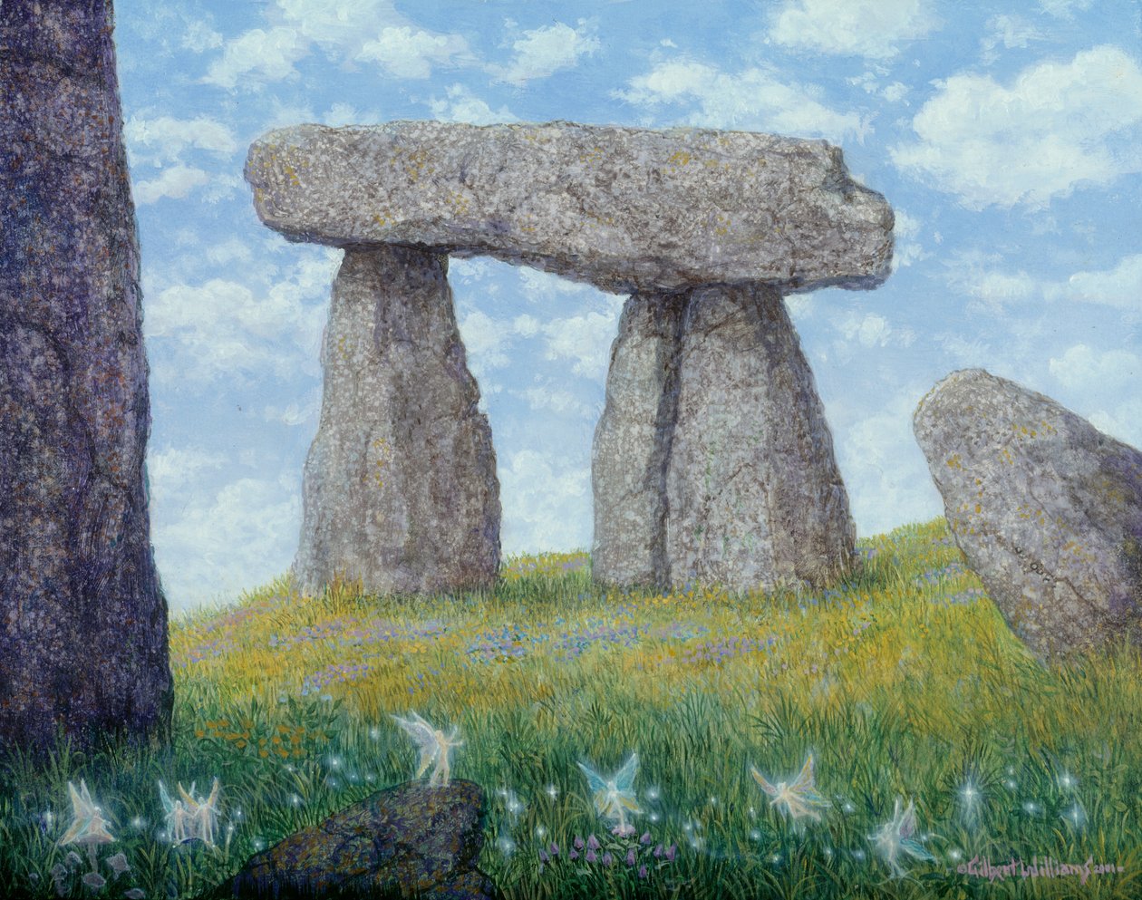 Ősi kövek, 2001 (akril, tábla) alkotó: Gilbert Williams