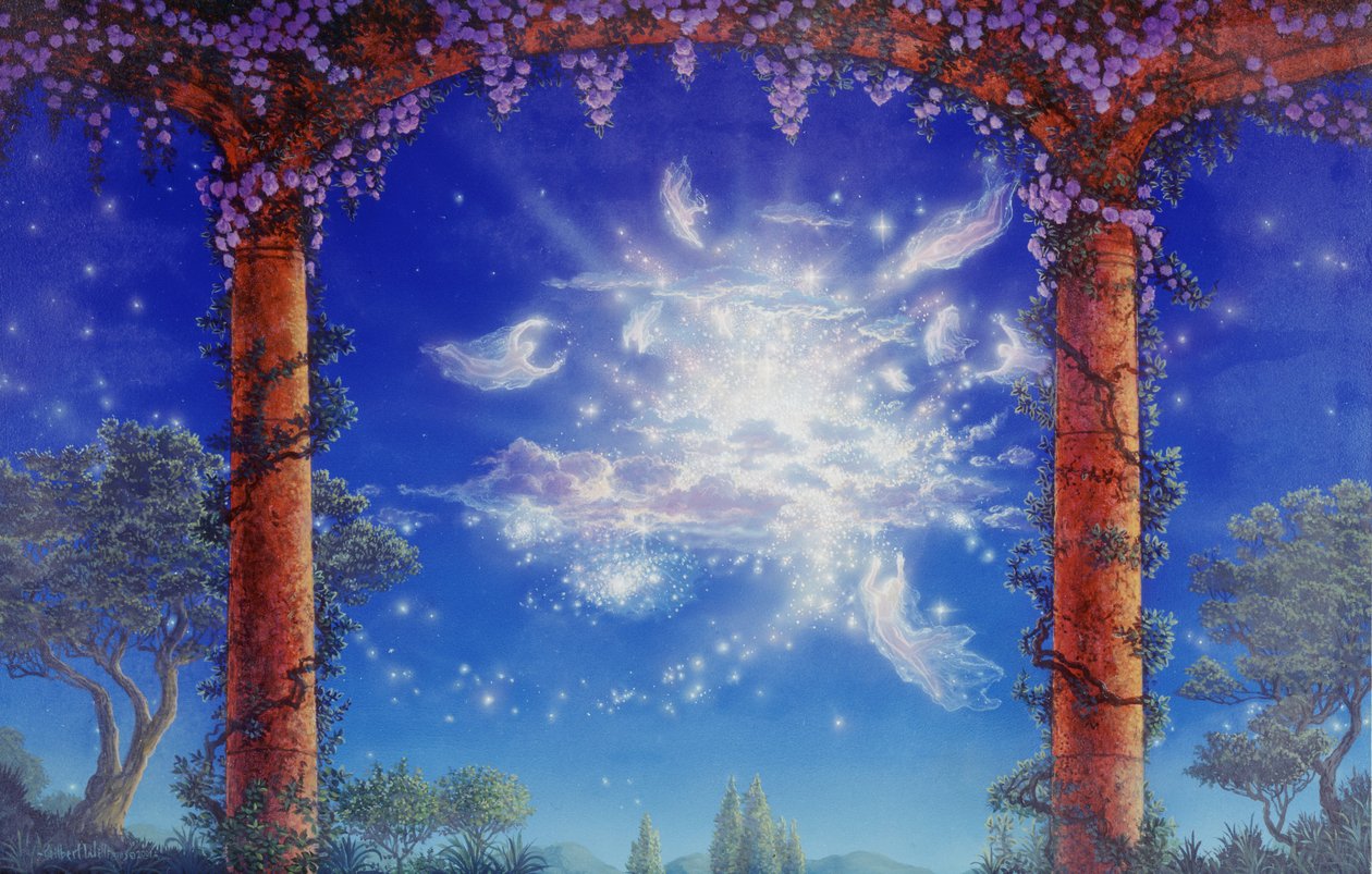Hazatérés, 2001 (akril, tábla) alkotó: Gilbert Williams