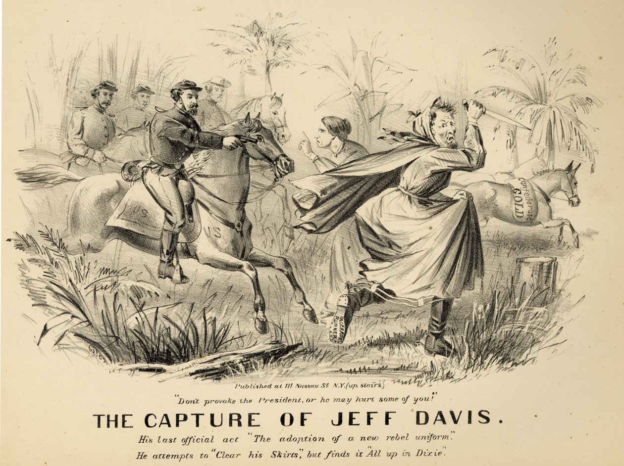 Jeff Davis elfogása alkotó: Giles