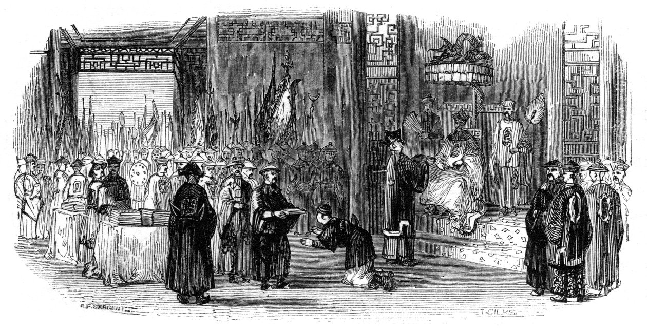 Az almanachok éves átadási ünnepsége, 1847 alkotó: Giles