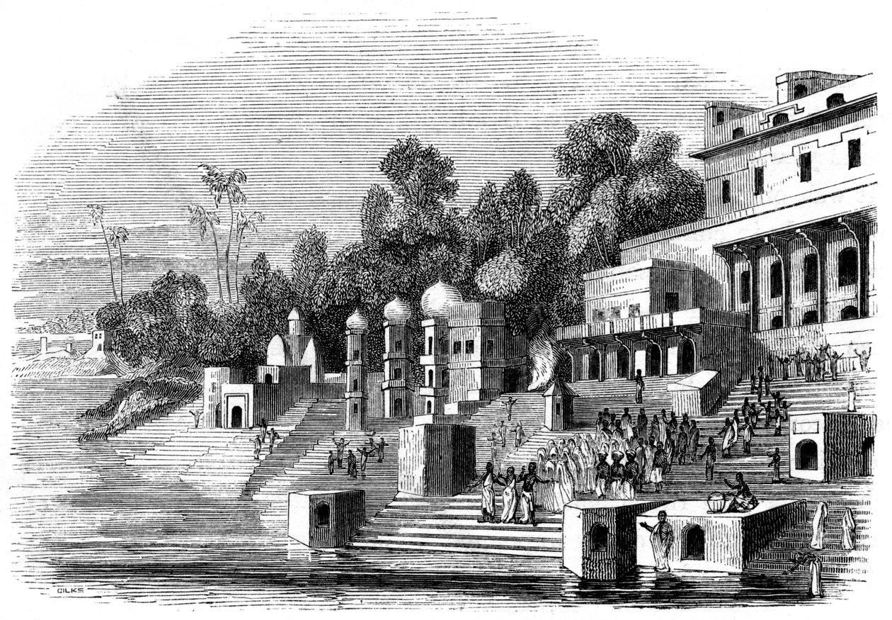 Afzul Khan kedvenc felesége, aki az ünnepségre készül, 1847 alkotó: Giles