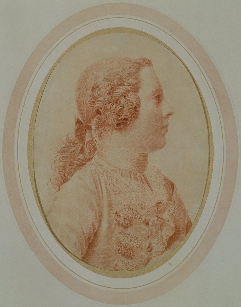 Charles Edward Stuart, alias "Bonnie Prince Charlie" (1720-88) portréja (vörös kréta) alkotó: Giles Hussey