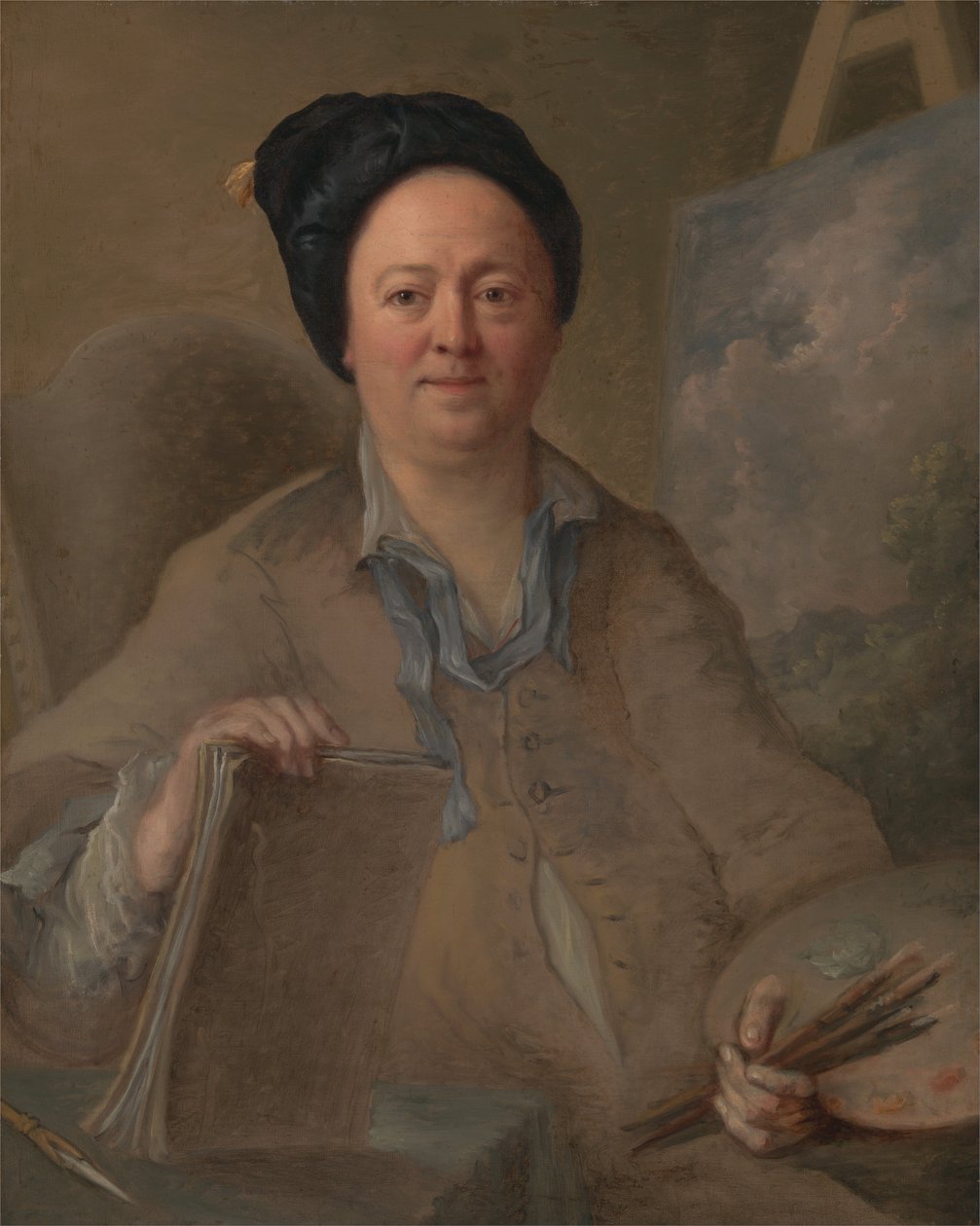 Tájképfestő portréja, valószínűleg George Lambert alkotó: Giles Hussey