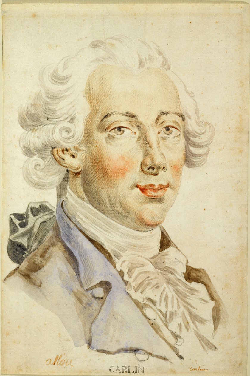 Carlo Antonio Bertinazzi portréja 1710-1783, 1740-es évek. alkotó: Gilles Allou