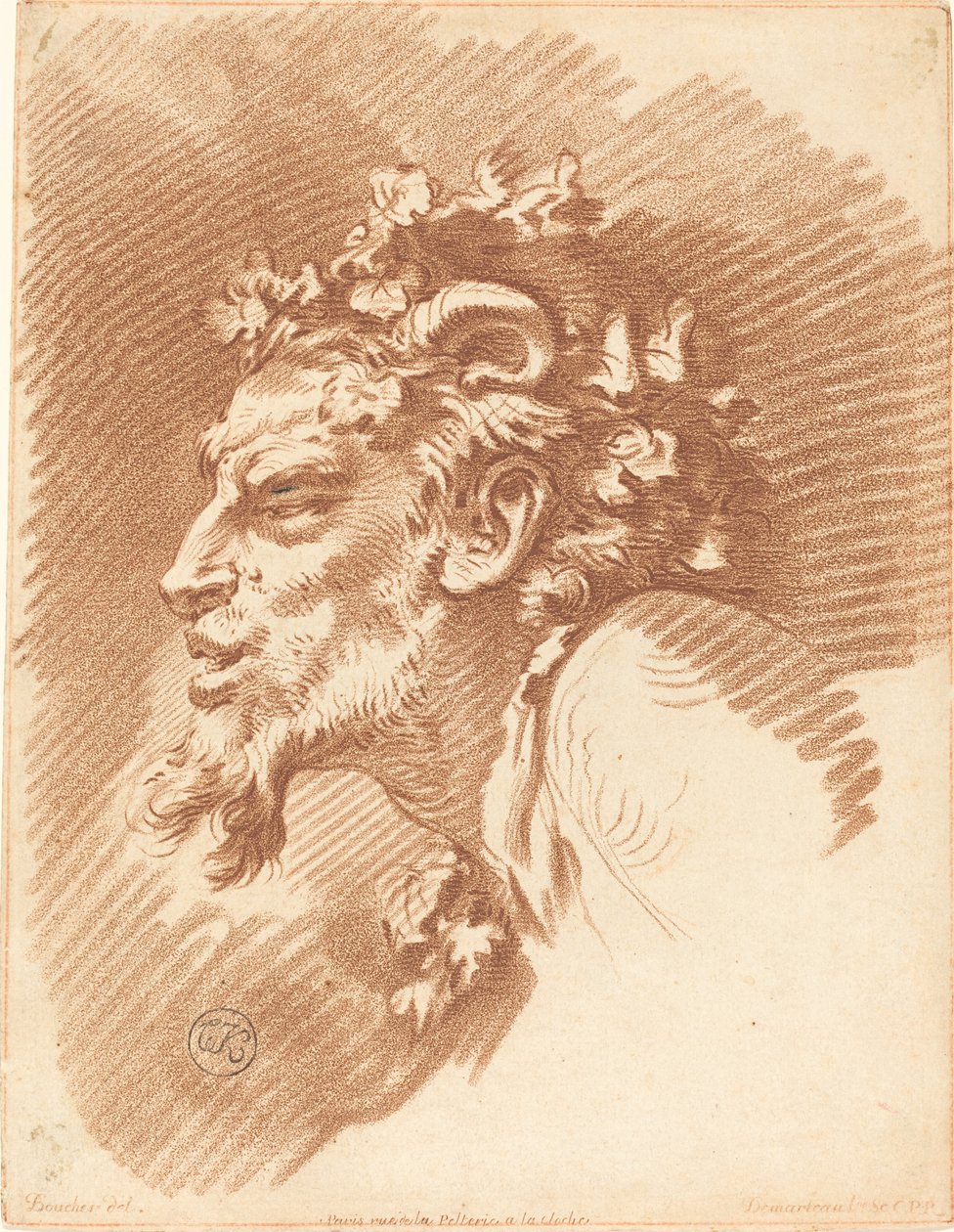 Egy faun feje alkotó: Gilles Demarteau, the Elder after François Boucher