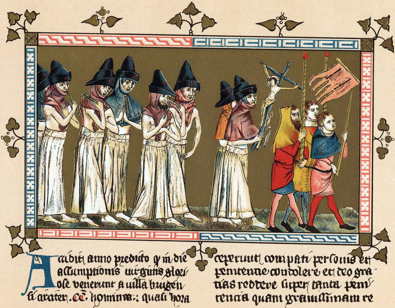 Zászlósok vagy Keresztes Testvérek Doornikban 1349-ben (lithó) alkotó: Gilles Le Muisit