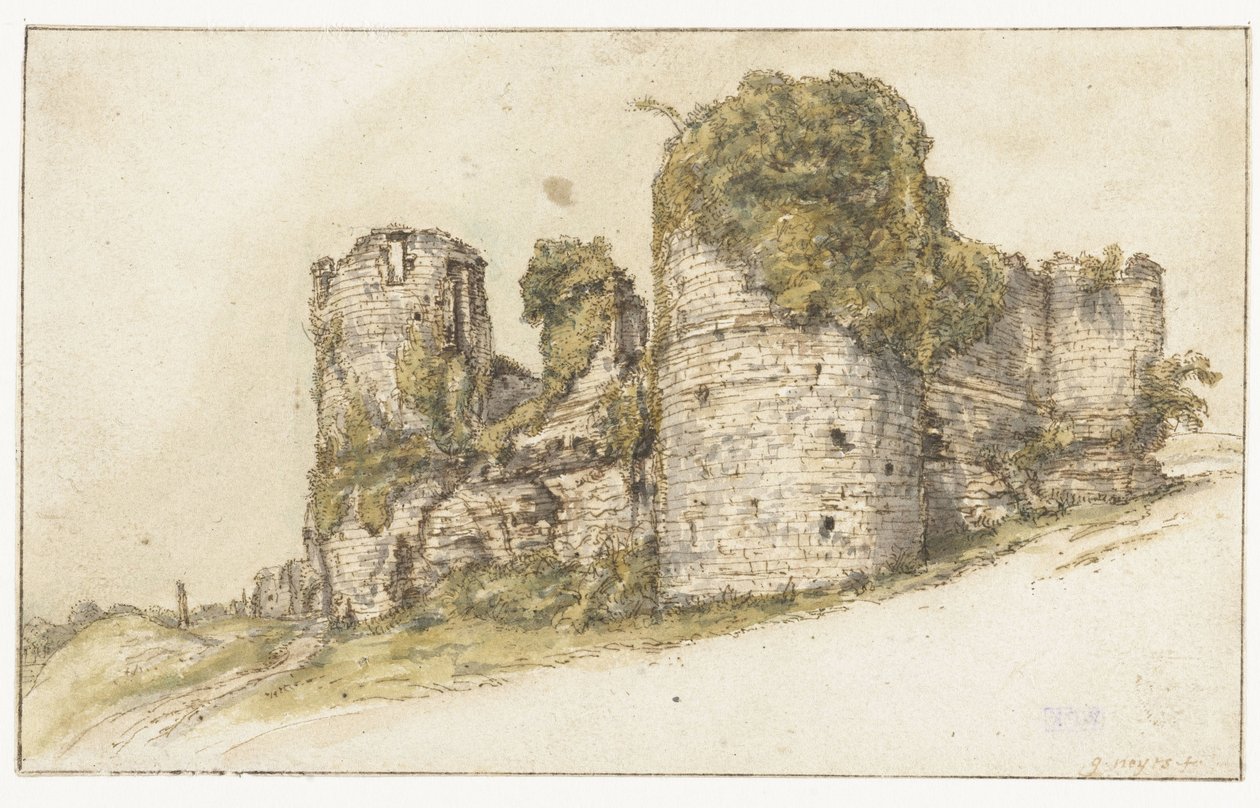Kilátás a Château de Césarra Vauban alkotó: Gilles Neyts