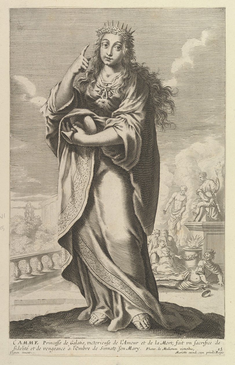 Camme, 1647. Alkotók: Gilles Rousselet, Abraham Bosse. alkotó: Gilles Rousselet and Abraham Bosse