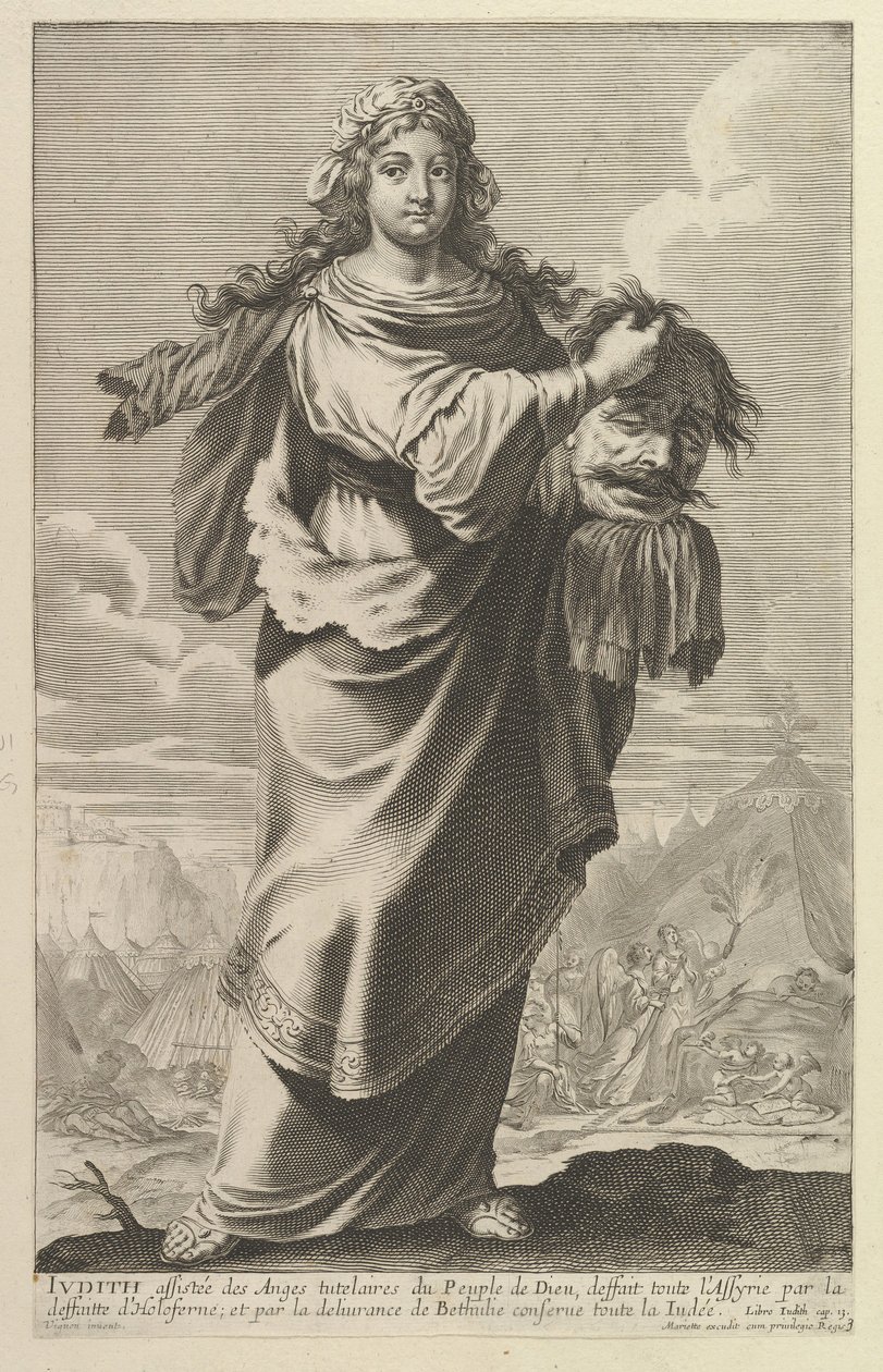 Judith, 1647. Alkotók: Gilles Rousselet, Abraham Bosse. alkotó: Gilles Rousselet and Abraham Bosse