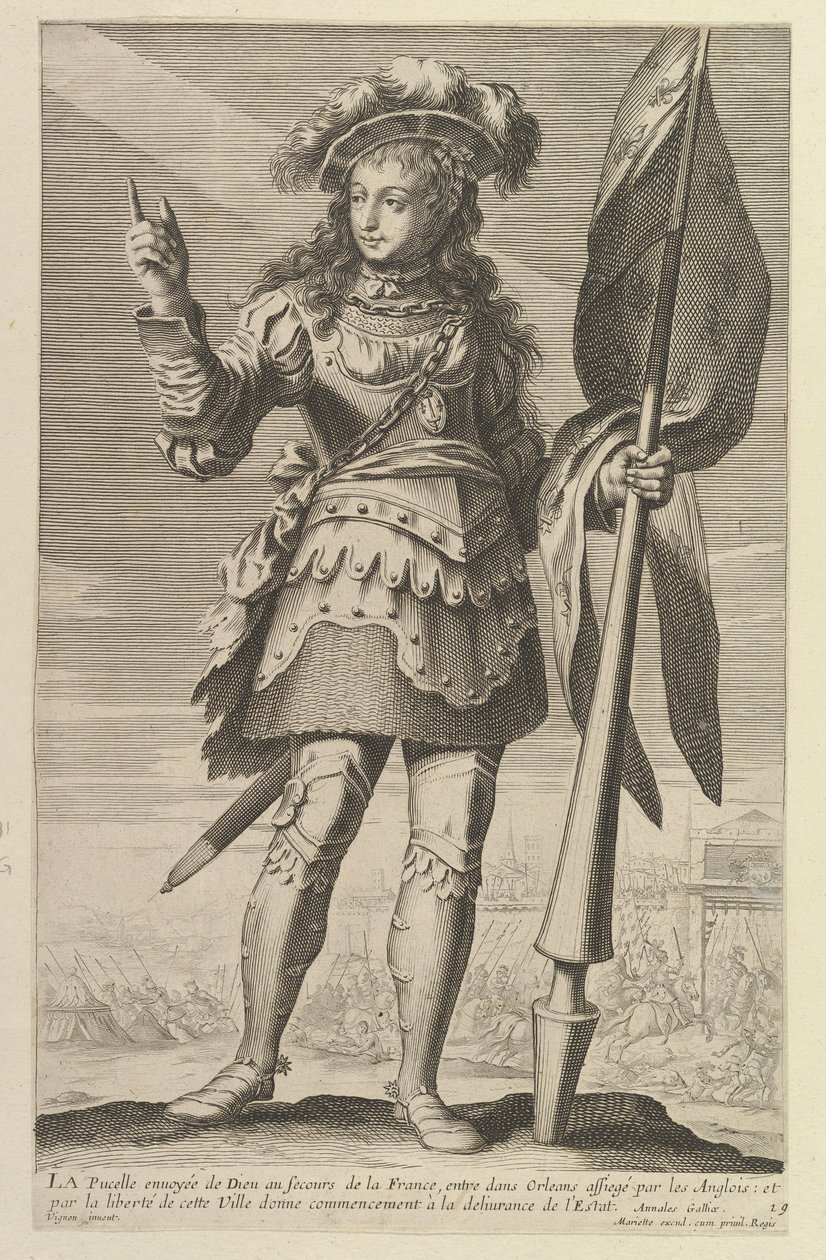 Az Orleans-i szobalány, 1647. Alkotók: Gilles Rousselet, Abraham Bosse. alkotó: Gilles Rousselet and Abraham Bosse