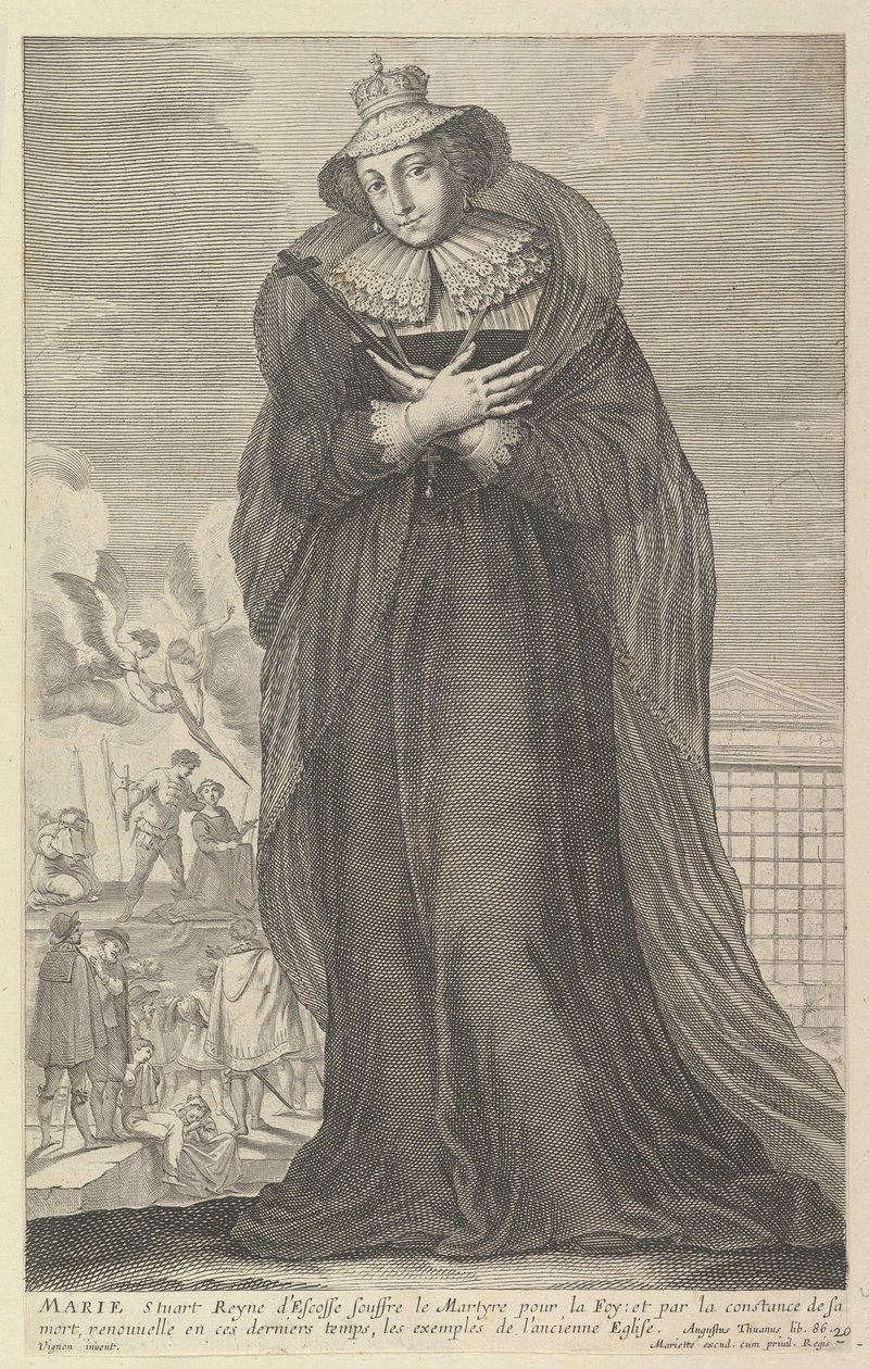 Marie Stuart, 1647. Alkotók: Gilles Rousselet, Abraham Bosse. alkotó: Gilles Rousselet and Abraham Bosse