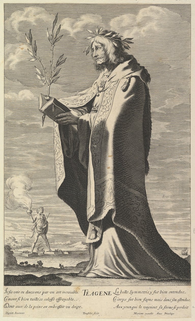 Theagenes, kb. 1639-40. Alkotók: Gilles Rousselet, Abraham Bosse. alkotó: Gilles Rousselet and Abraham Bosse