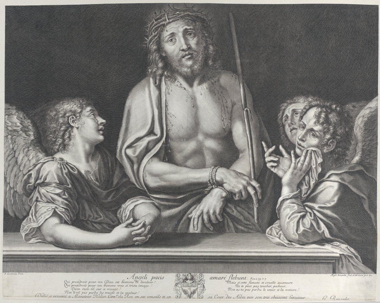 Ecce Homo három angyallal, 1634-86. alkotó: Gilles Rousselet