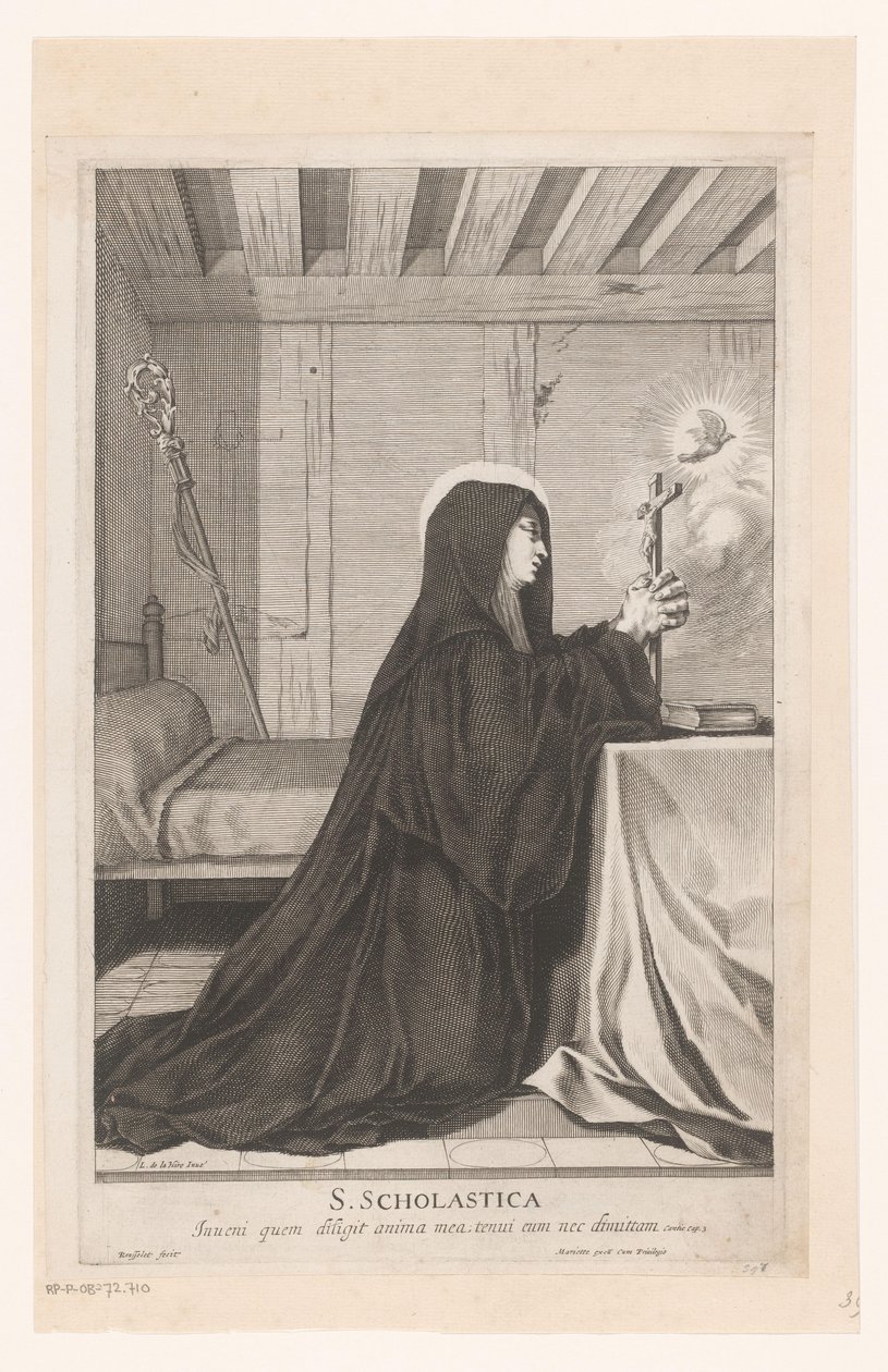 Szent Scholastika alkotó: Gilles Rousselet