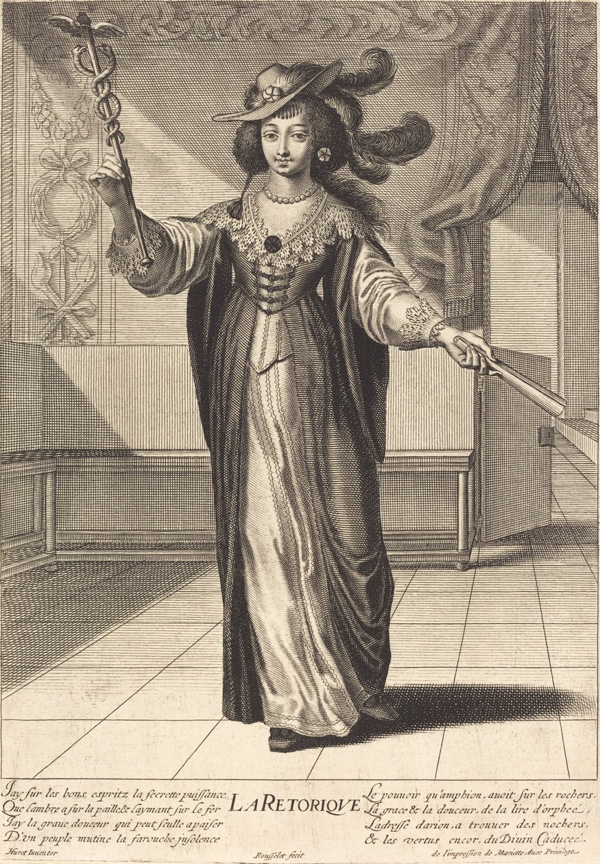 La Rhétorique (Rhétorique) alkotó: Gilles Rousselet after Grégoire Huret