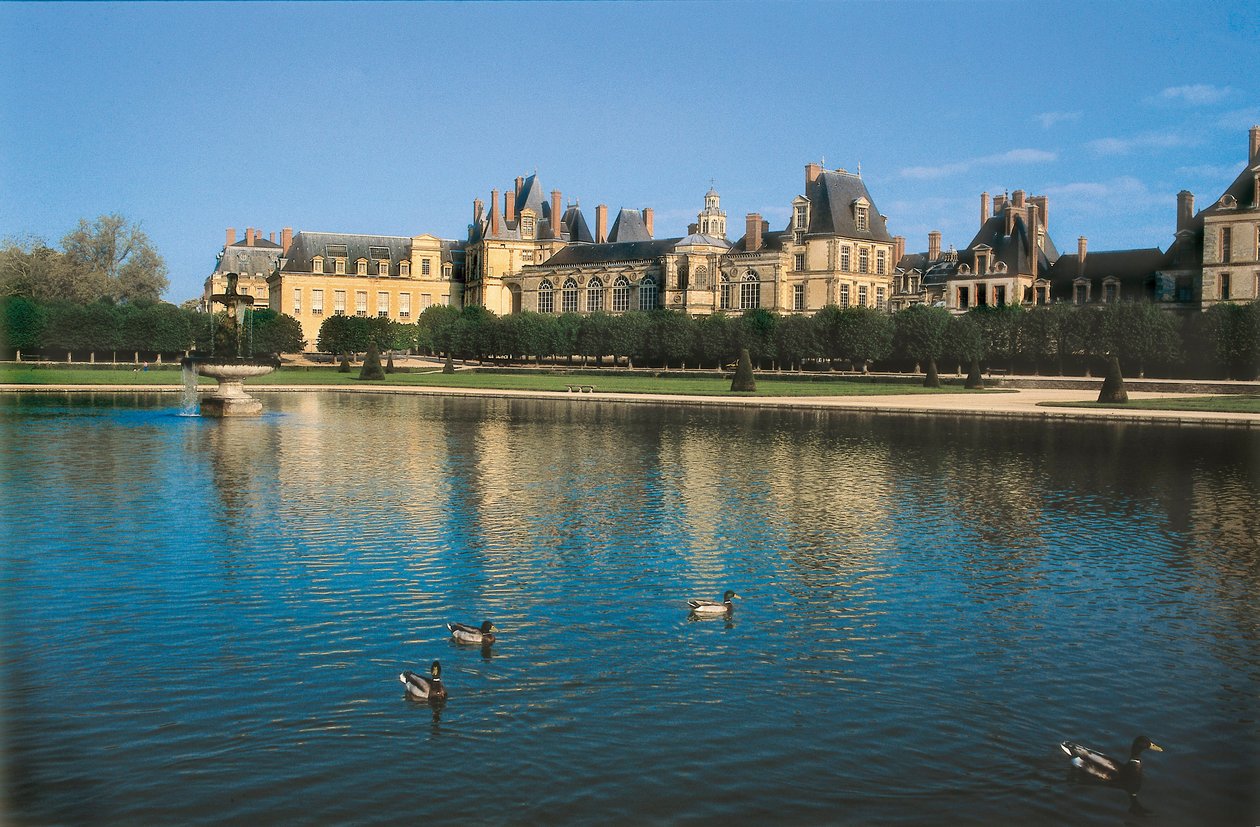 Fontainebleau-kastély Szajnában és Marne-ban (Seine-et-Marne), Franciaország. Gilles Le Breton építészete (kb alkotó: Gilles and Delorme Philibert Le Breton