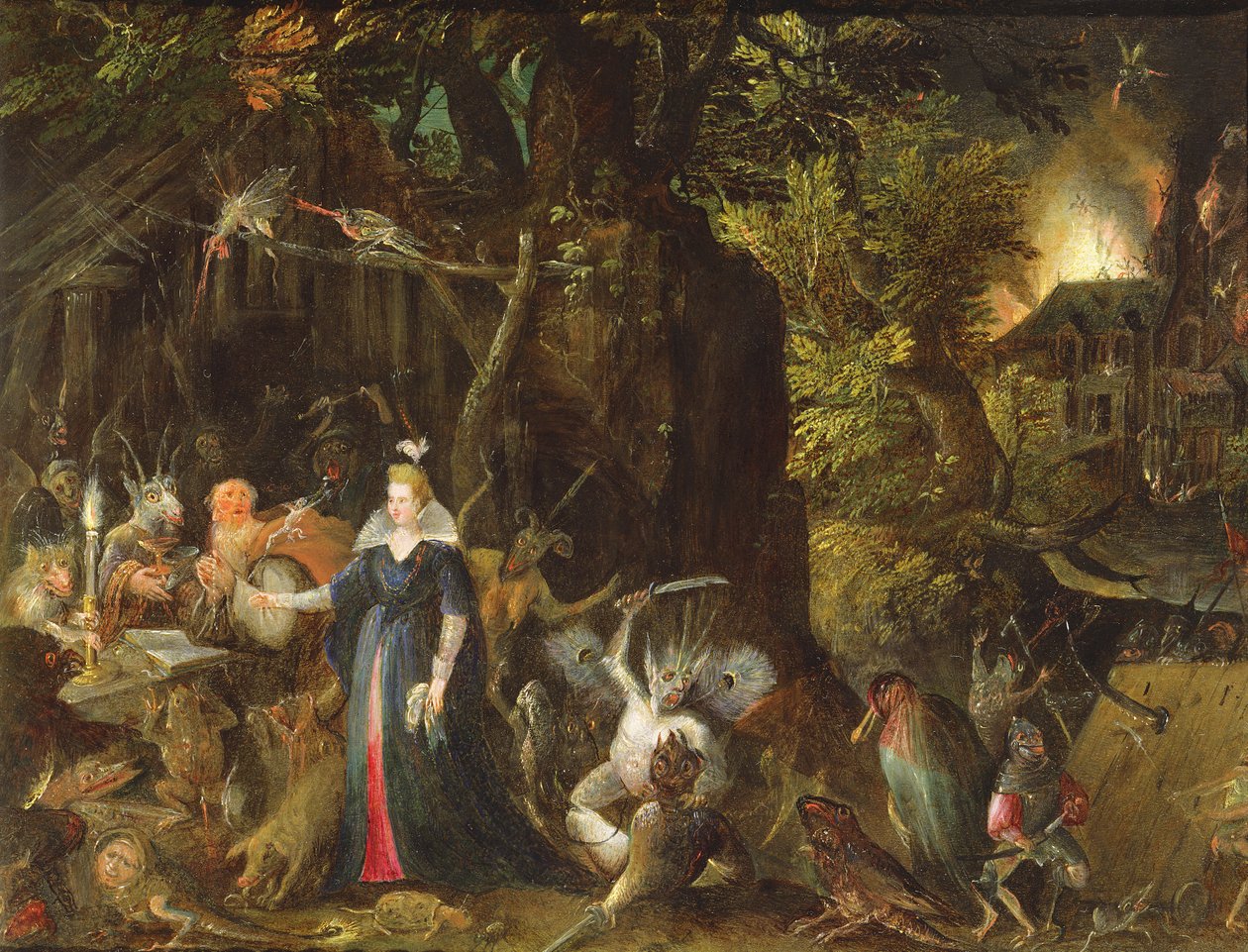 Szent Antal megkísértése alkotó: Gillis van III Coninxloo
