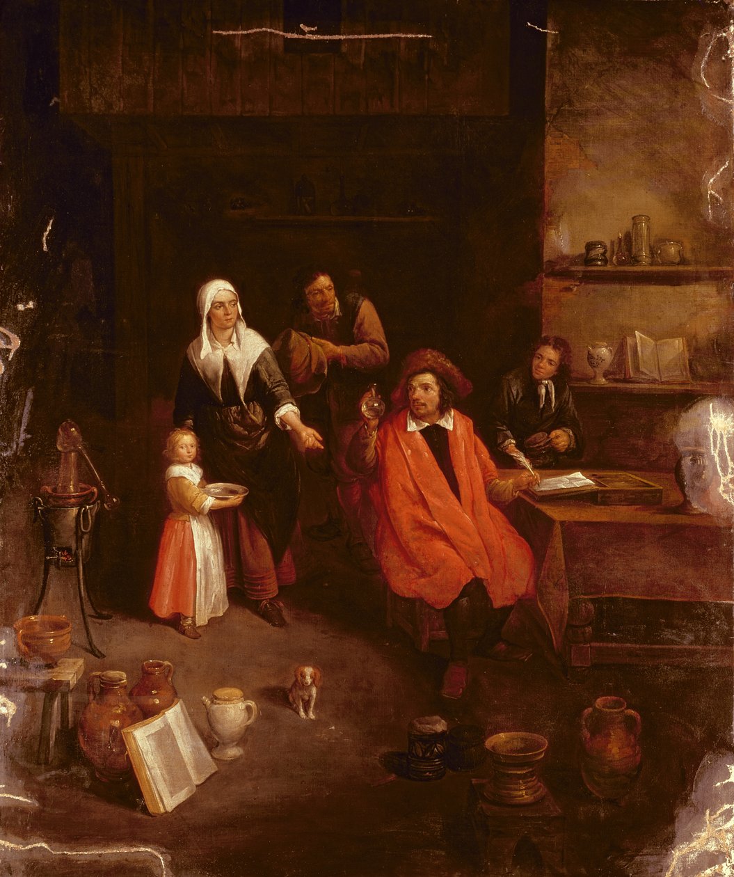 Látogatás az orvosnál alkotó: Gillis van Tilborgh the younger