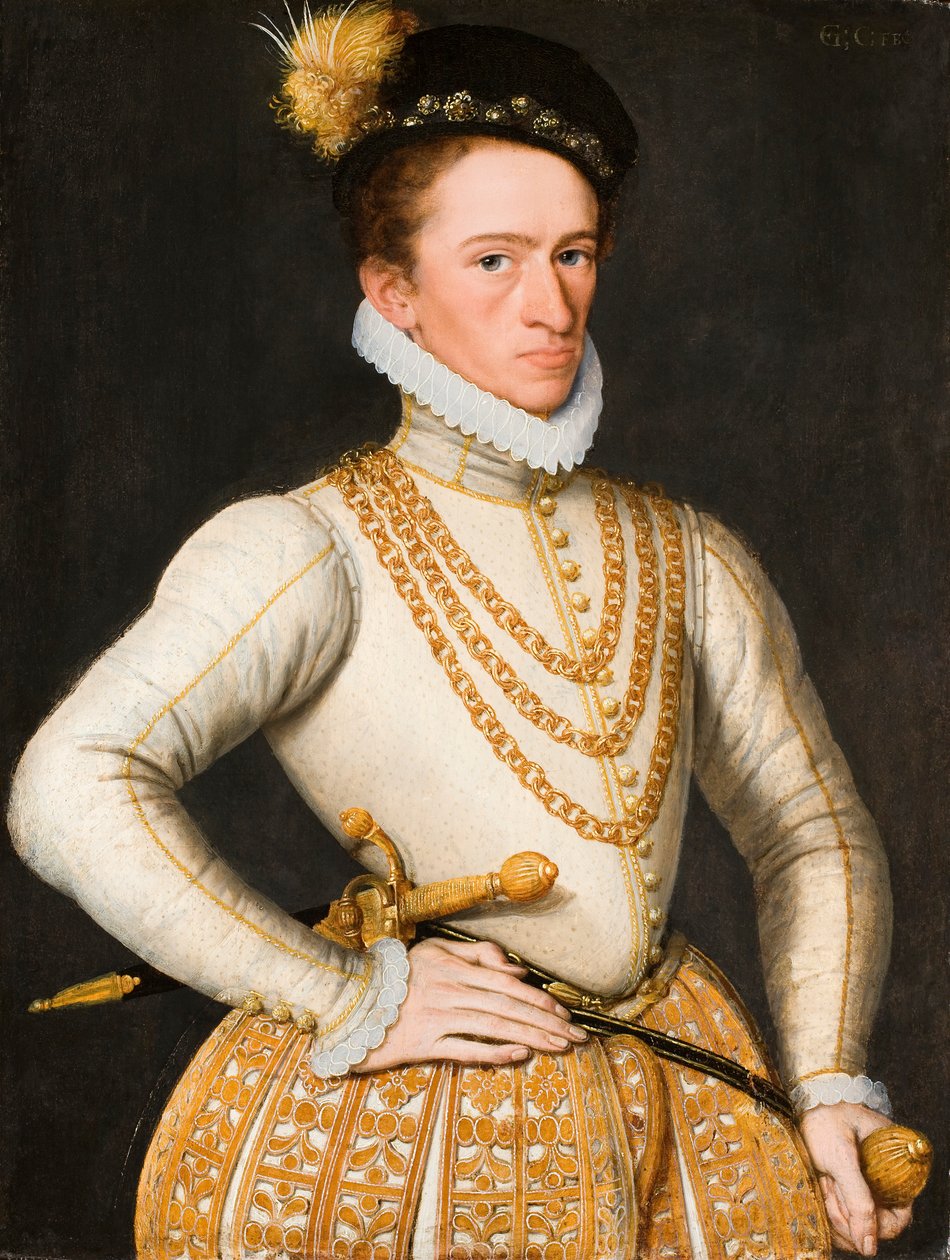 Egy ismeretlen nemes férfiú portréja, 1575. alkotó: Gillis Claeissens