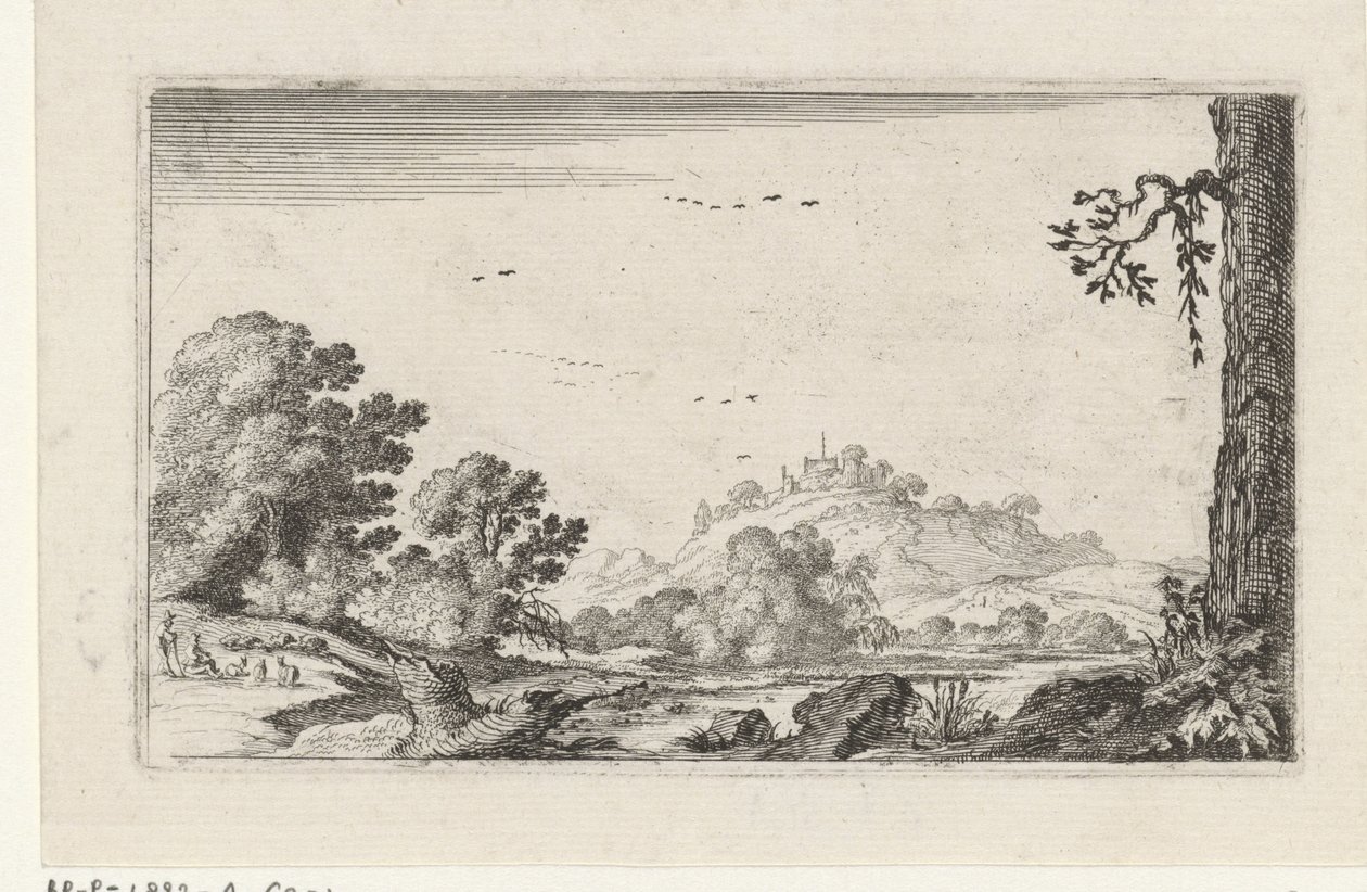 Folyókép Tájképek (sorozat címe) alkotó: Gillis van Scheyndel (I)