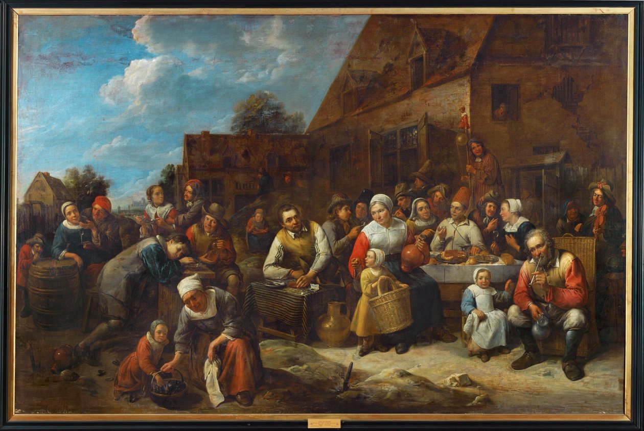 The village banquet (festmény vászonra) alkotó: Gillis van Tilborgh