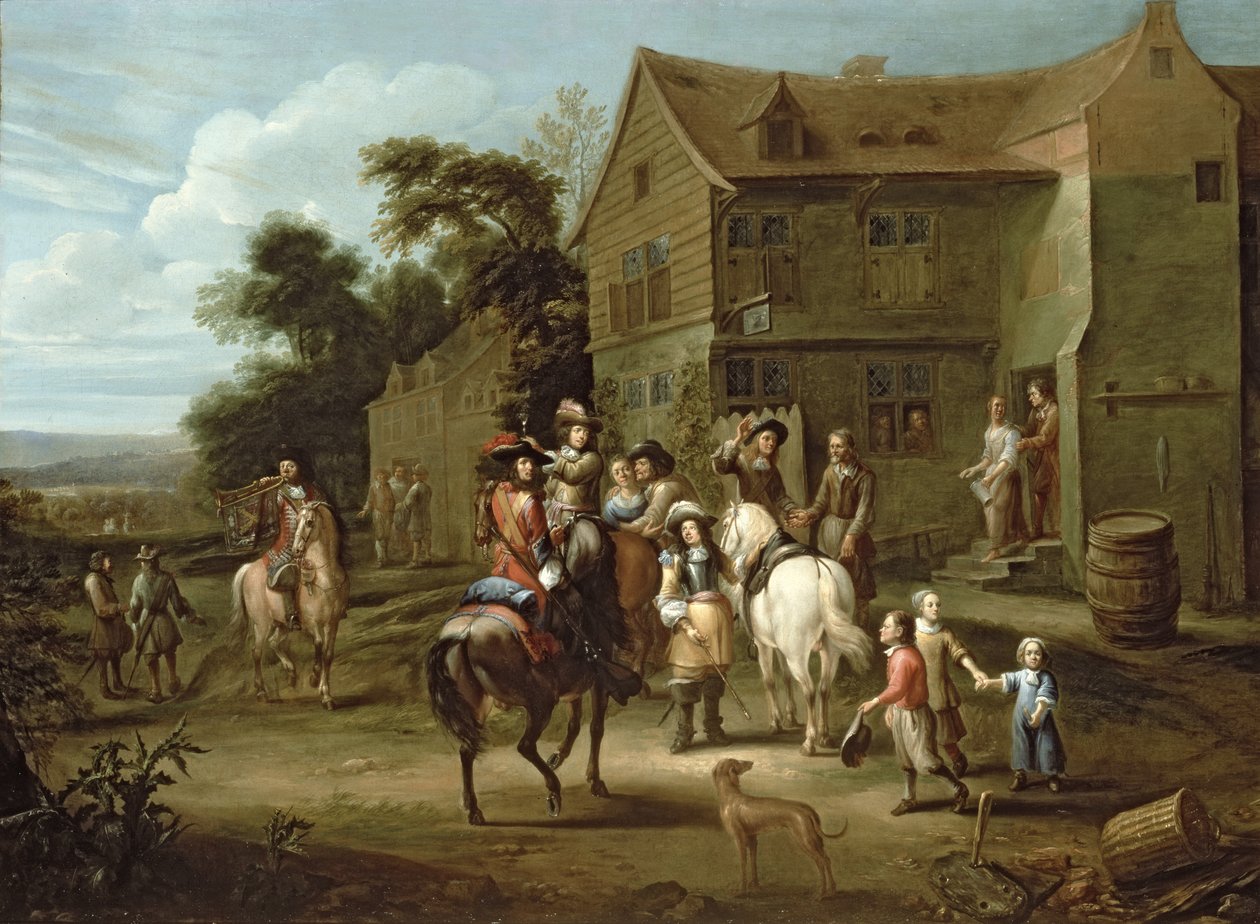 Orániai Vilmos herceg a vadászokkal alkotó: Gillis van Tilborgh the younger