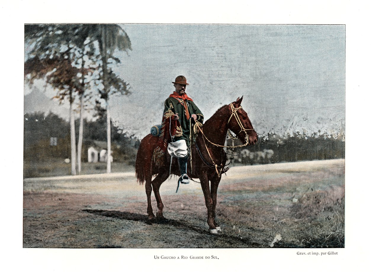 Szarvasmarha-pásztor, Rio Grande do Sul, Brazília, 19. század alkotó: Gillot