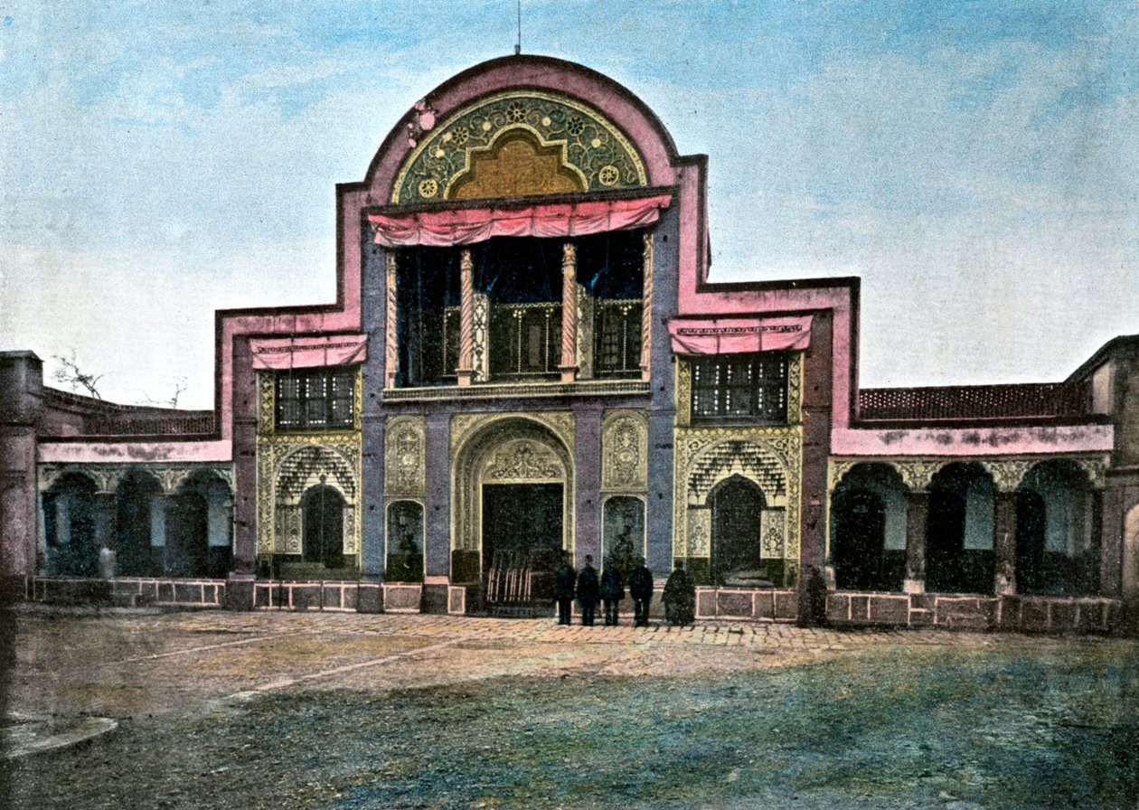 A sah palotájának kapuja, Teherán, 1890 alkotó: Gillot
