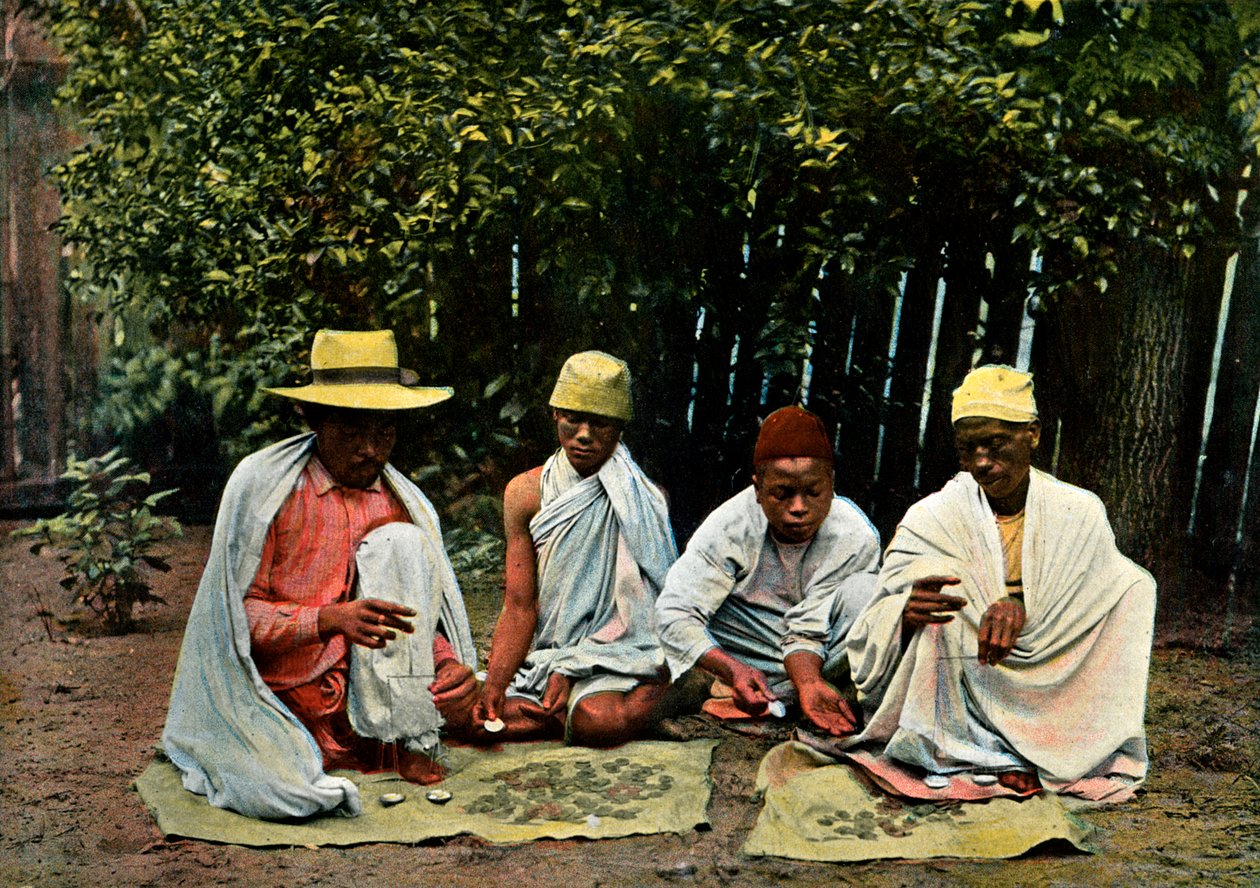 Hova pénzváltók, Madagaszkár, 19. század vége. alkotó: Gillot