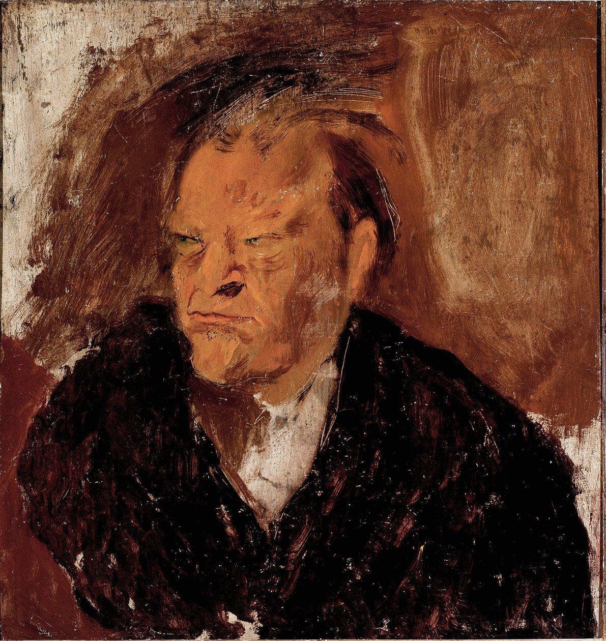 Giuseppe Ungaretti költő portréja (1888-1970) Festmény alkotó: Gino  Bonichi