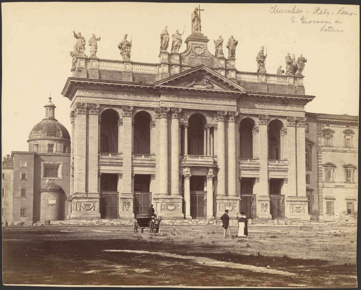[A San Giovanni in Laterano bazilika homlokzata, Róma] alkotó: Gioacchino Altobelli