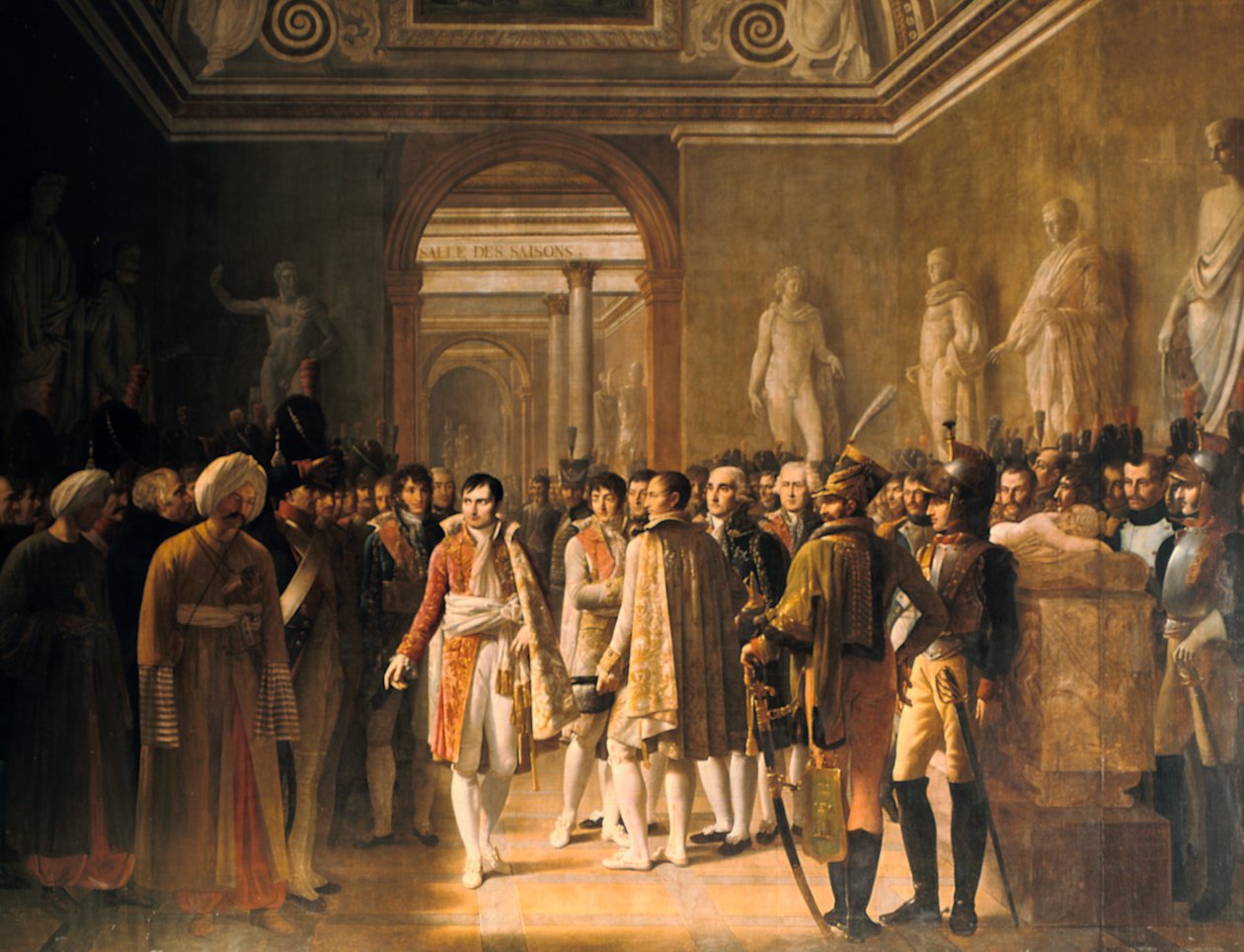 Napóleon a Louvre-ban fogadja a hadsereg helyetteseit..., 1804. december 8. alkotó: Gioacchino Giuseppe Serangeli