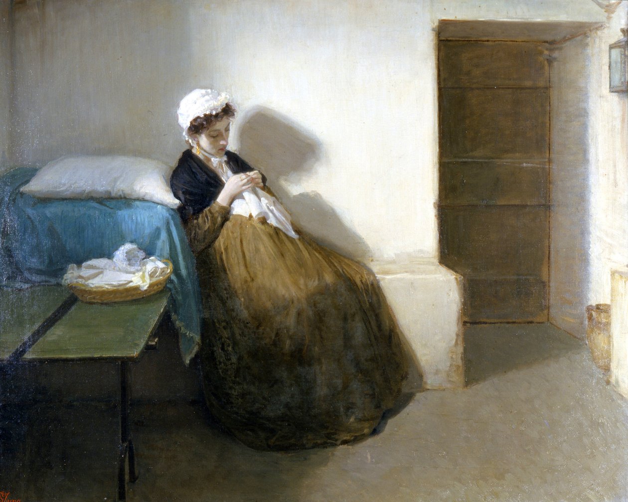 1799-es Nápolyi Köztársaság (Parthenopean Republic): "" Luisa Sanfelice a börtönben "" Gioacchino Toma (1836-1893) festménye 1874 Méret: 63 x 79 cm, Capodimonte Múzeum alkotó: Gioacchino Toma