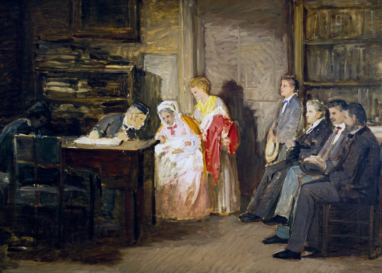 A polgári állam, Gioacchino Toma (1836-1893), festmény. alkotó: Gioacchino Toma